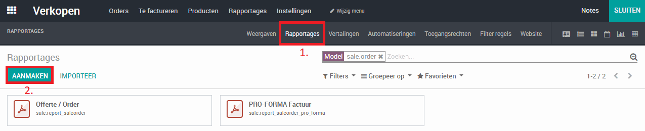 Odoo Studio Rerports